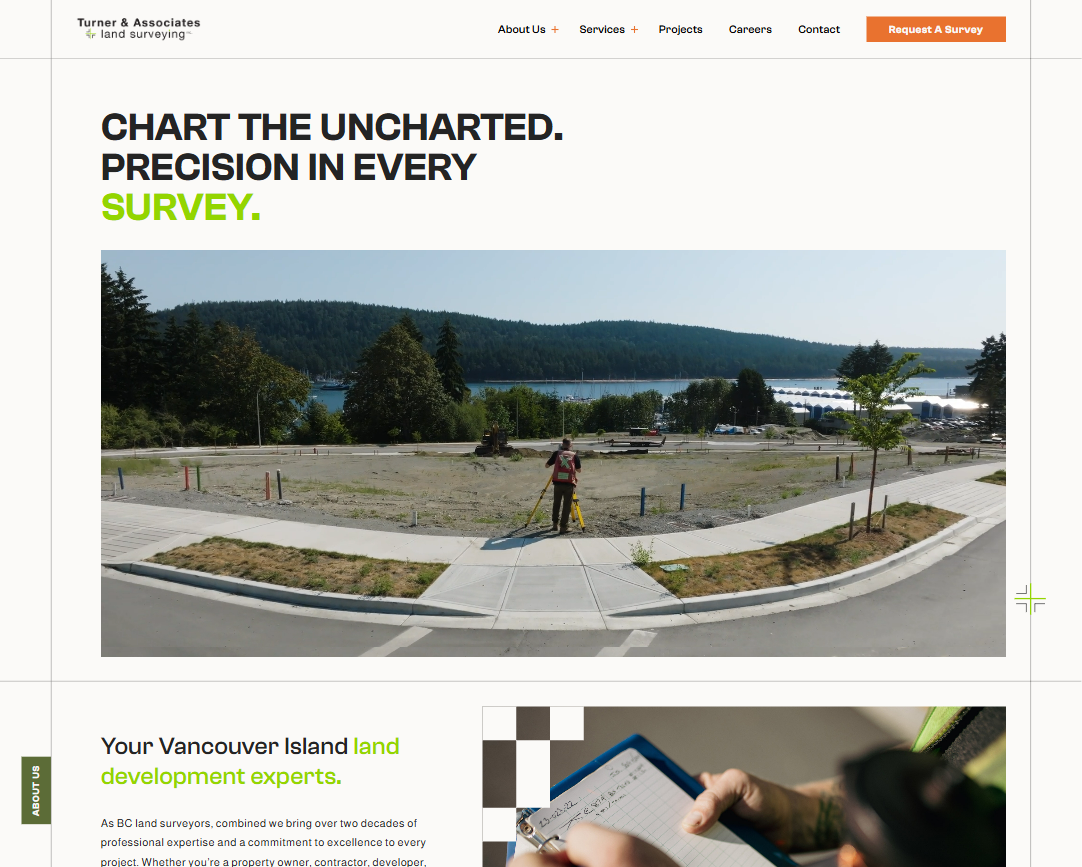 Turner Surveys website screenshot